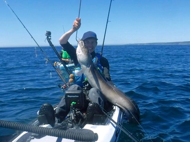 Conger Eel caught Kayak Fishing