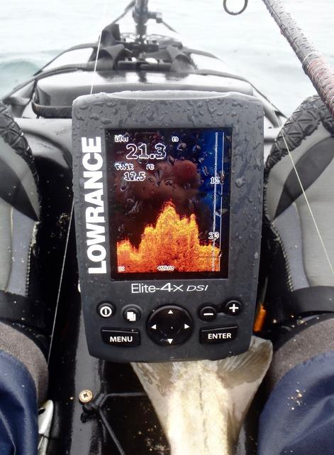 Reef structure on a fish finder