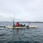 Ben kayaking in the Sound of Jura
