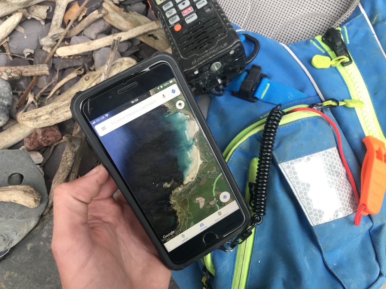 iPhone 7 Plus leashed to the Palm Kaikoura PFD